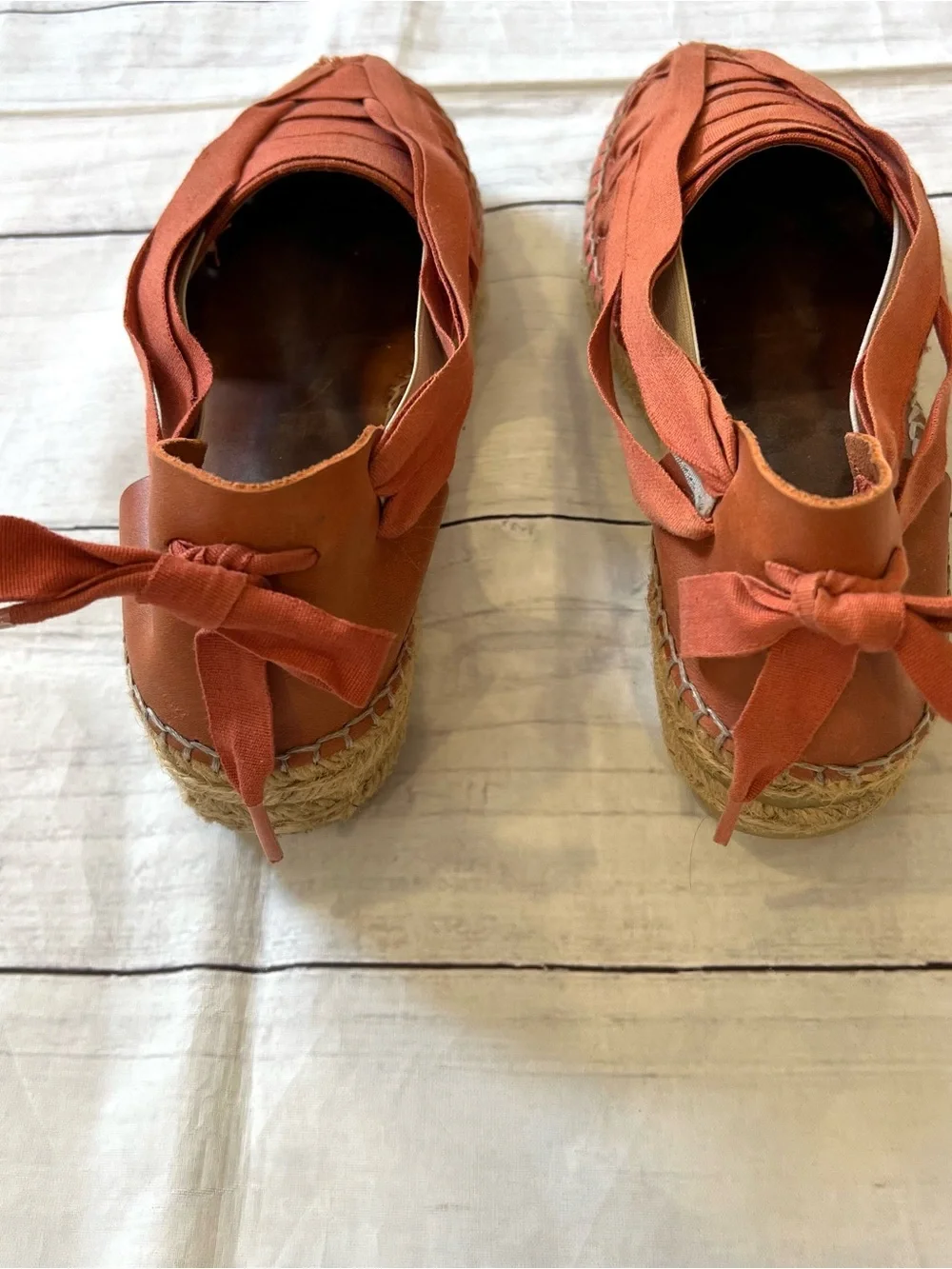 Naguisa Rust Orange Espadrilles